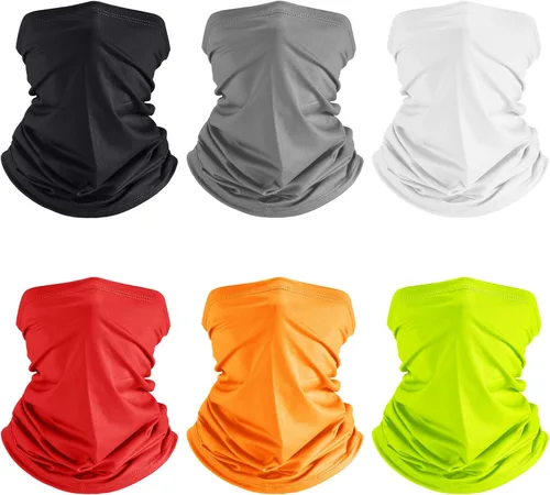 Miniatura 30 de Geyoga 6 piezas de protección UV para el verano, polaina de cuello refrescante, ropa para la cara, polaina para cuello, bufanda, protector solar