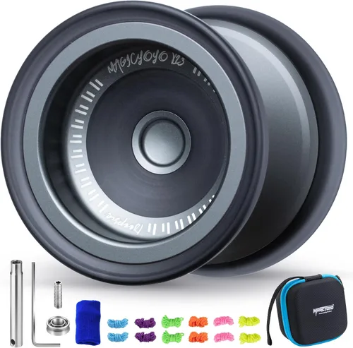 Miniatura 10 de MAGICYOYO Yoyo Sensible para Niños de 8 a 12 años, Paquete de 2 Yoyos, Truco Profesional de Girar con Dedo para Avanzados, Yoyo de Metal de Doble