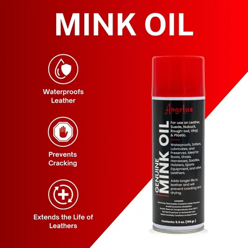 Miniatura 2 de Angelus Spray acondicionador de aceite de visón profesional genuino, 5.5 oz - Acondicionador de cuero de alta calidad, impermeabiliza, suaviza