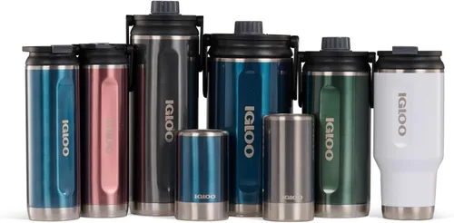 Miniatura 7 de Igloo Flip 'n' Sip Tumbler Stainless Steel Water Bottle Abeto de 20 onzas