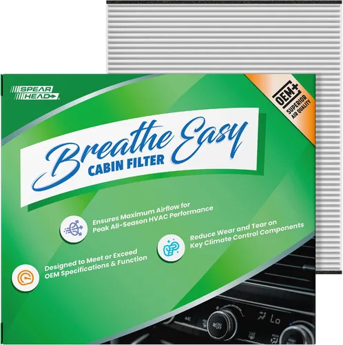 Miniatura 50 de Spearhead OEM+ Filtro de aire de cabina Particulate Breathe Easy Compatible con 2015-17 Chrysler 200, 2014-18 Cherokee como OEM Proporciona