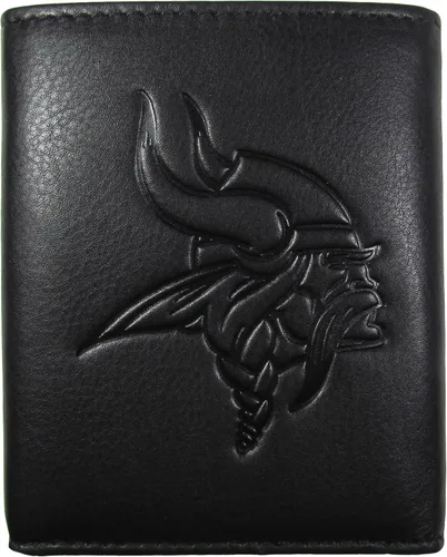Miniatura 13 de Siskiyou Sports NFL unisex Embossed Leather Tri-fold Wallet