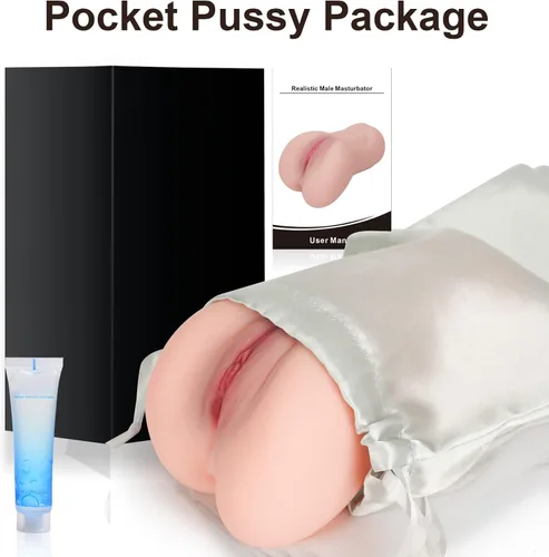 Miniatura 5 de Masturbador masculino, juguete sexual masculino de bolsillo, juguetes sexuales para hombres, muñeca sexual con vagina texturizada realista y ano