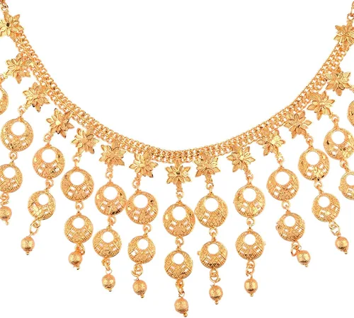 Miniatura 6 de Efulgenz Indian Style Bollywood Fashion Gold Tone Wedding Bridal Tassel Choker Collar Necklace Earrings Jewelry Set