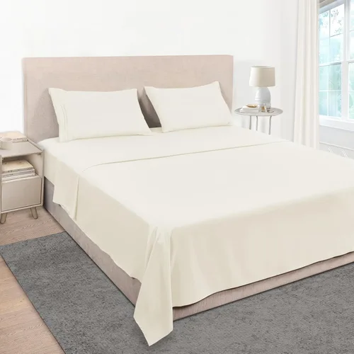 Miniatura 77 de Mejoroom Juego de sábanas de tamaño King – Sábanas y fundas de almohada de ropa de cama 1800 de lujo para hoteles – Sábana bajera con bolsillo