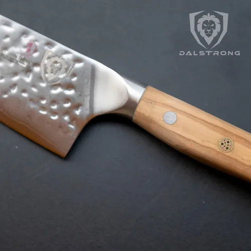 Miniatura 7 de Dalstrong Cuchillo de Chef - Hoja de 8 pulgadas - Serie Shogun - Cuchillo de Cocina de Acero Súper Japonés AUS-10V - Mango de Madera de Olivo - Oliva