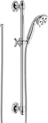 Miniatura 7 de Delta Faucet 3-Spray H2Okinetic Slide Bar ducha de mano con manguera, níquel pulido 51308-PN