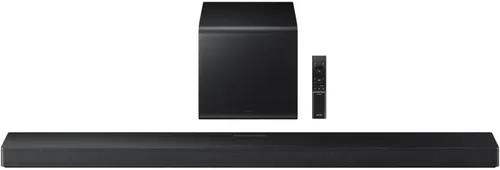 Miniatura 13 de Samsung Barra de sonido, Serie B (HW-B400F), 2.0 canales con woofer incorporado, mejora de voz y modo nocturno, expansión de sonido envolvente