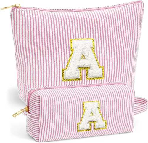 Miniatura 17 de Set de Bolsos de Maquillaje de Viaje - Bolso Inicial de Aseo de Viaje, Bolso de Cosméticos Portátil Bolso de Maquillaje de Viaje con Artículos Azul