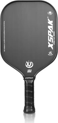 Miniatura 6 de Paleta de pickleball de fibra de carbono - Edición de torneo, aprobada por USAPA, superficie T700/12K, núcleo de polipropileno de 19 mm, 9 capas