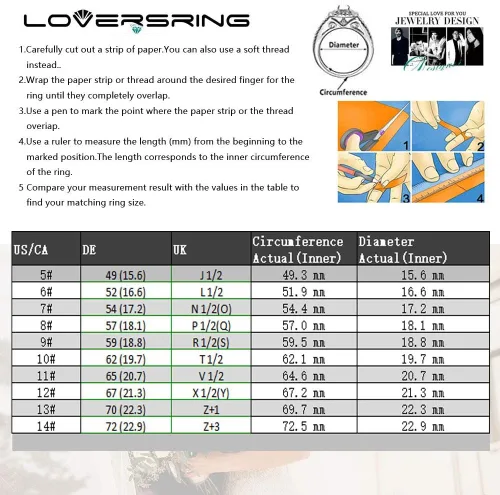 Miniatura 4 de LOVERSRING 3 piezas anillo de pareja nupcial conjuntos de mujeres chapado en oro blanco azul zafiro Cz hombre titanio banda anillo de boda para él