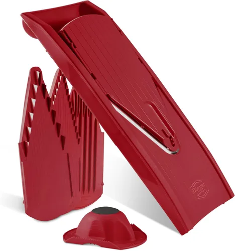 Miniatura 8 de BORNER V Mandoline Slicer Kitchen V1 ClassicLine Starter Set Börner - Calidad fabricada en Alemania, color: rojo