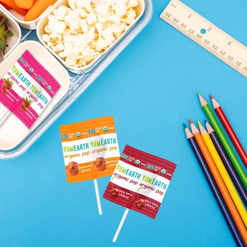 Miniatura 3 de YumEarth - Paquete variado de paletas orgánicas, 60 paletas favoritas con sabor a frutas, aptas para alérgicos, sin gluten, sin organismos