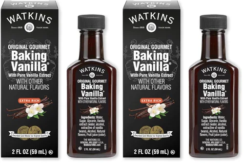 Miniatura 25 de Watkins Extracto orgánico de almendra pura, sin OMG, Kosher, botella de 2 onzas, 1 paquete