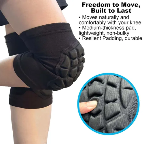 Miniatura 4 de Rodilleras para hombres y mujeres, rodilleras de lucha libre para voleibol, baloncesto y fútbol. Rodilleras de compresión elástica para soporte