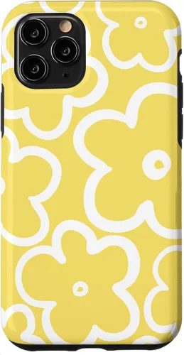 Miniatura 26 de iPhone 16 Cute Flower Pattern Wildflower Lemon Yellow and White Floral Case