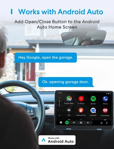 Miniatura 5 de meross Abridor de Puerta de Garaje Inteligente WiFi con Control Remoto, Control por Aplicación, Funciona con Alexa, Google Assistant y SmartThings