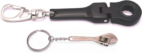 Miniatura 9 de GT/ Rotors Llavero Anillo de Llave de Trinquete de 10mm (Bono Gratis: Llavero de Llave Inglesa Mini)