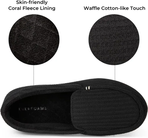 Miniatura 3 de EverFoams Mocasines de microgamuza transpirables para interiores y exteriores para mujer