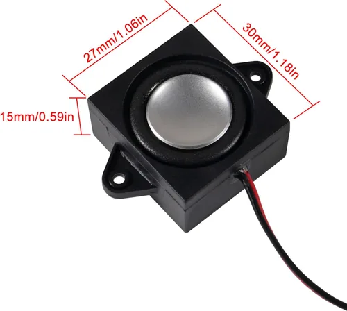 Miniatura 3 de ACEIRMC 4pcs mini altavoz 3W 8ohm para Arduino con interfaz JST-PH2.0 para pequeños proyectos electrónicos 3.3V 5V 3 vatios 8 ohmios