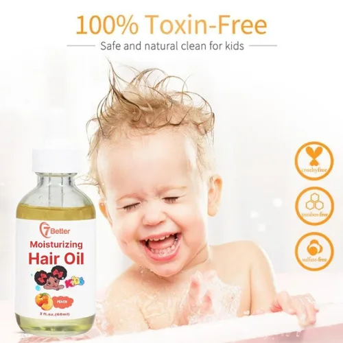 Miniatura 5 de Productos naturales para el cuidado del cabello para bebés, suero nutritivo y extra fuerte con aceite de semilla negra para un crecimiento potente