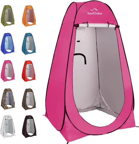 Miniatura 13 de Your Choice Tienda de Ducha Emergente de Privacidad - Tienda de Cambio Portátil para Camping, Playa y Senderismo - 6.2 Pies Ligera con Bolsa de Negro