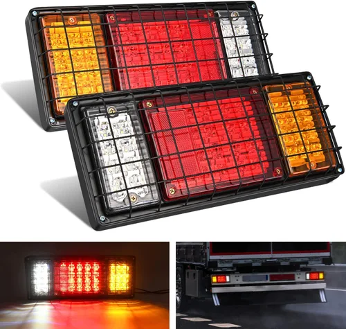 Miniatura 27 de Nilight Barra de luz trasera para remolque con señales de giro, parada y marcha atrás 3 en 1, luces de freno 2 paquetes, 9 pulgadas, 100 LED rojo