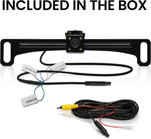 Miniatura 7 de BOSS Audio Systems LPCB40 - Cámara de respaldo para placa de matrícula retrovisora inversa - Vista trasera gran angular de 170°, cámara de respaldo