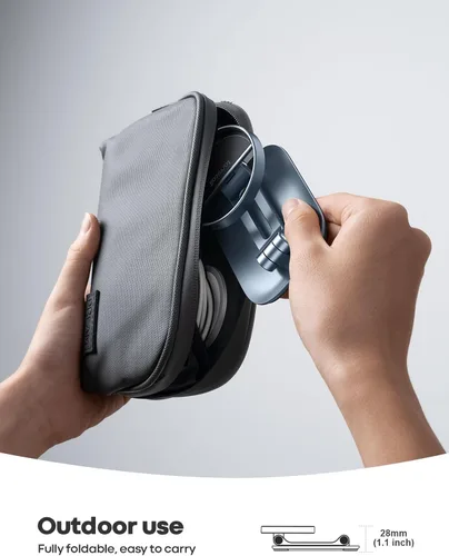 Miniatura 5 de Lamicall Soporte de teléfono para cargador MagSafe de 15 W de Apple, soporte de carga ajustable Collasple para escritorio, compatible con Airpods