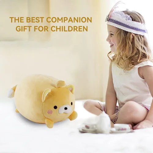 Miniatura 2 de Almohada de viaje para niños, almohada de cuello deformable 2 en 1 para niños, almohada suave en forma de U con adorable diseño de animales, cómodo