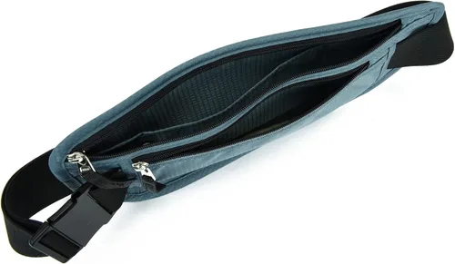 Miniatura 35 de DAITET Cinturón de dinero, soporte para pasaporte, cartera de viaje oculta segura con bloqueo RFID, riñonera encubierta (negro), Negro, Rfid