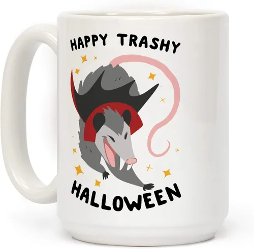 Miniatura 104 de LookHUMAN Taza de Café de Halloween – Halloween Is Meowgical Tazas, Taza de Café Espeluznante Idea de Regalos de Taza, 15 Onzas 10-Blanco