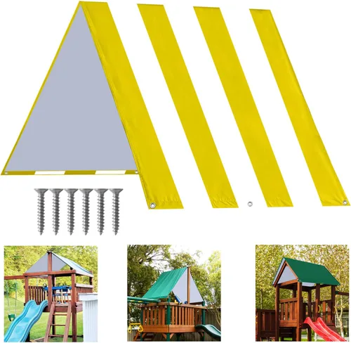Miniatura 11 de ABCCANOPY Juego de lona de repuesto de 43 x 90 pulgadas para parques infantiles, pantallas de sombra (borgoña/blanco)