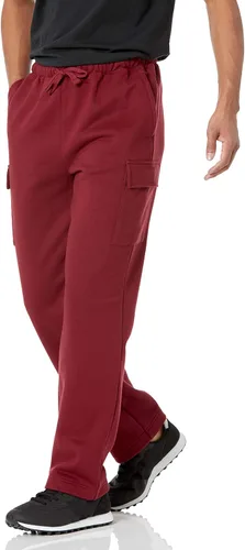 Tienda Essentials Pantalón deportivo de forro polar tipo cargo para hombre
