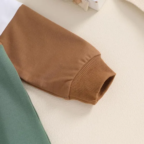 Miniatura 108 de Conjunto de ropa de otoño e invierno para bebé y niño, sudadera larga con capucha y pantalones para niños pequeños, 6, 12, 18, 24 meses, 2T