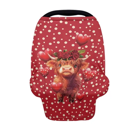 Miniatura 30 de Wanyint Fundas de asiento de automóvil para bebé, toldo para niños y niñas, multiusos, fundas de lactancia materna, bufanda de lactancia, decoración
