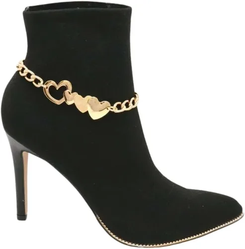 Miniatura 6 de Joyería de moda occidental para mujer, pulsera de cadena de bota, pulsera de zapatos, tobillera, círculo, abalorios rústicos, Sin gemas.