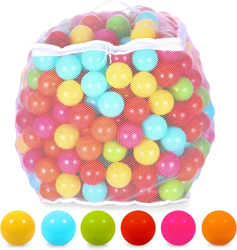 Miniatura 8 de BalanceFrom 2.3-Inch Phthalate Free BPA Free Non-Toxic Crush Proof Play Balls Pit Balls- 6 Bright