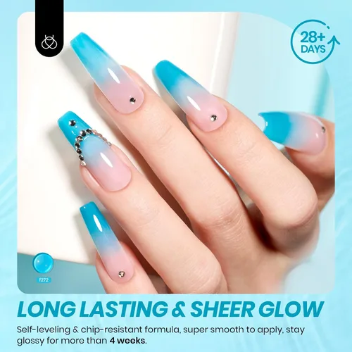 Miniatura 709 de Beetles - Esmalte de uñas de gel marrón – 0.5 onzas líquidas de esmalte de gel marrón oscuro, lámpara LED UV para uñas, regalo de manicura para I
