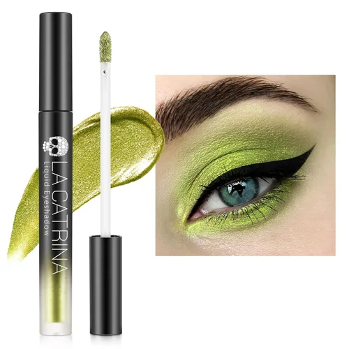 Miniatura 17 de Sombra de ojos metálica líquida roja, delineador de ojos brillante, brillo de alto pigmento, secado rápido, impermeable, de larga duración