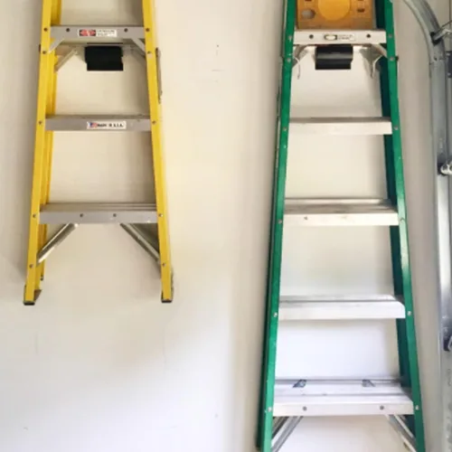 Miniatura 4 de Ganchos de escalera para pared de garaje, soporte de escalera para organización de garaje, soporte de pared para carretilla, muebles de patio, silla