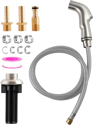 Hygie Rinse Accesorio universal para grifo de fregadero de cocina, accesorio de cabezal rociador compatible con el rociador de grifo Moen, rociador