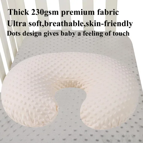 Miniatura 6 de Set de fundas para almohada de lactancia Dot 2 piezas, fundas ultra suaves compatibles con almohada Boppy, almohada estándar para bebé niño niña
