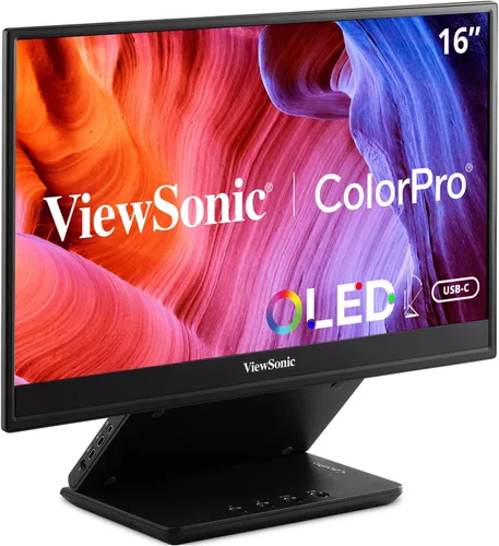 Miniatura 9 de ViewSonic VP1656 Monitor portátil IPS de 15.6 pulgadas 1200p con alimentación de 2 vías 40W USB C, validado por Pantone, calibrado de fábrica