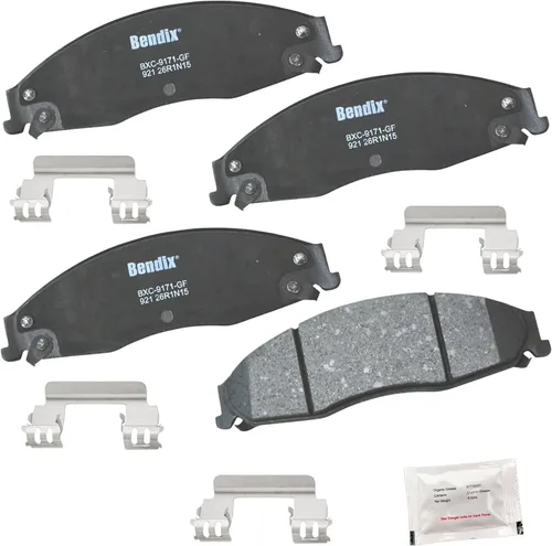 Miniatura 125 de Pastillas de freno delanteras cerámicas Bendix Priority1 CFC2302 para Hyundai Elantra 2021, Sonata 2022-2020, Kia K5 2023-2021