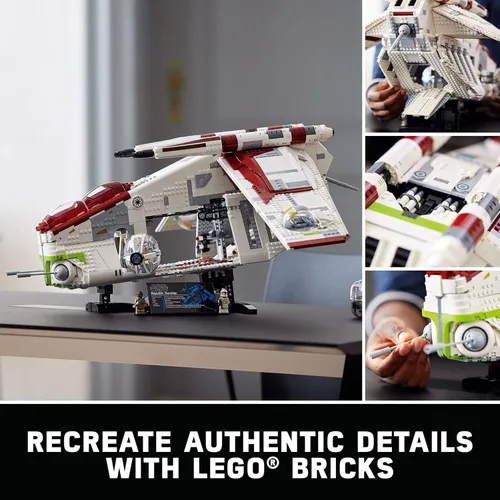 Miniatura 3 de Lego Star Wars Republic Gunship 75309 UCS Kit de modelo de exhibición para adultos para construir, serie de coleccionista definitiva, idea de regalo