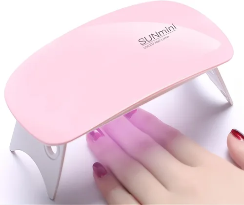 Lámparas LED para uñas de gel, mini luz UV para uñas, lámpara LED portátil de uñas de 6 W, lámpara de gel para secado de uñas para mujeres y niñas