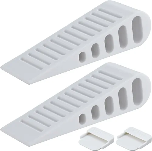 Miniatura 14 de JQK DSB61-BK-P6 - Juego de 6 topes de goma para puerta de alta resistencia en azulejos, hormigón, alfombra, suelo de madera, color negro