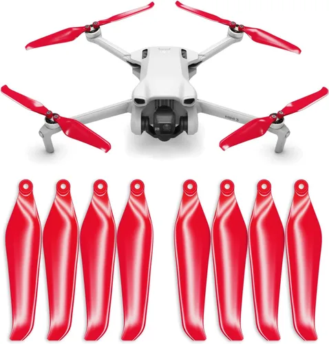 Master Airscrew Hélices Stealth para DJI Mini 3 y Lito 1/X1 - Rojo, 4 hélices en Set
