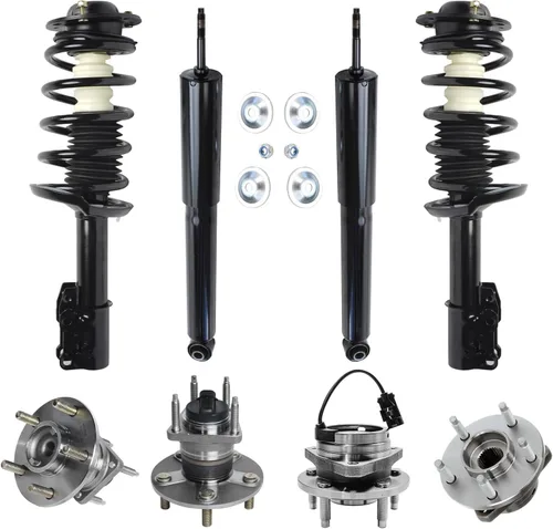 Miniatura 43 de Detroit Axle - Kit de nudillos de dirección delantera izquierda para Ford Edge Lincoln MKX 07-10, cojinete de rueda del lado del conductor, nudillo